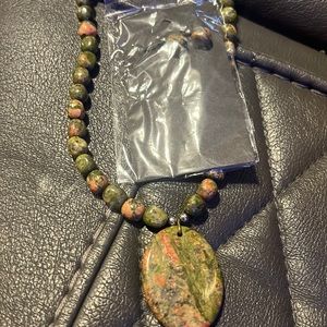 Beautiful handmade necklace and earring set